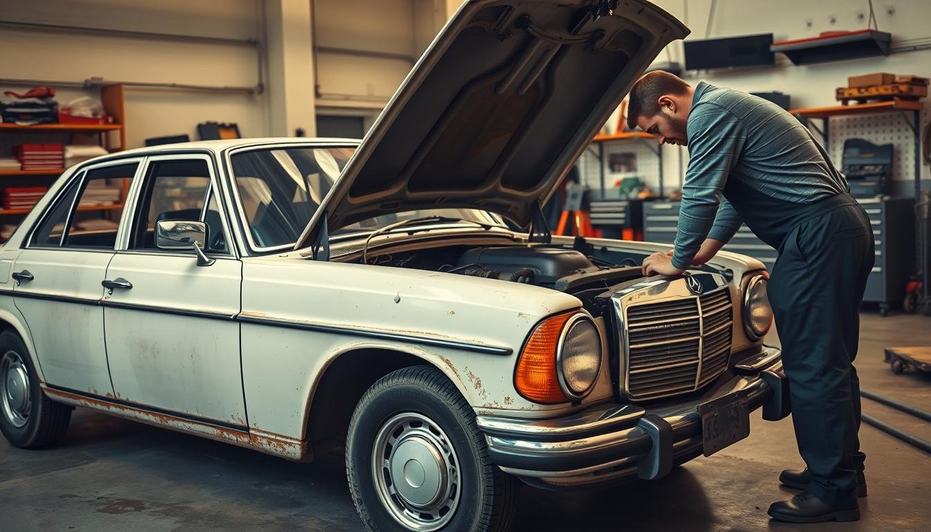 Naprawa starych mercedesów