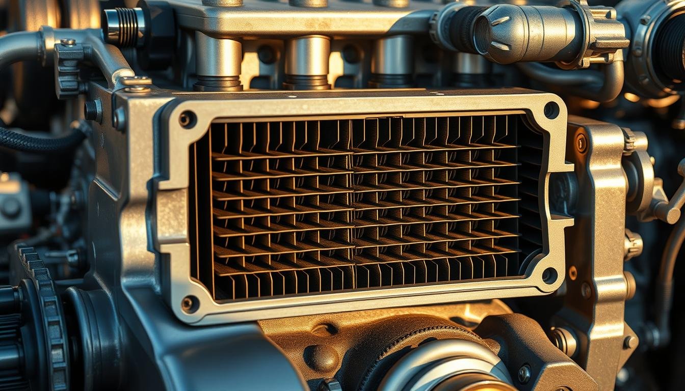 Wymiennik ciepla w silniku spalinowym